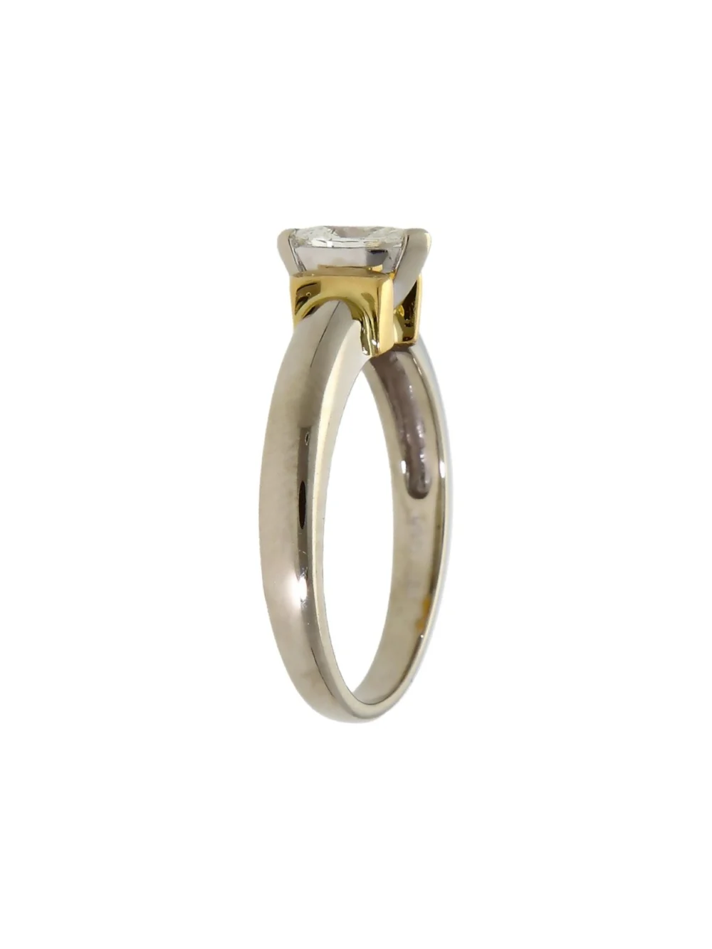 William May 18ct Gold 0.20ct Marquise Diamond Solitaire Ring, view 2