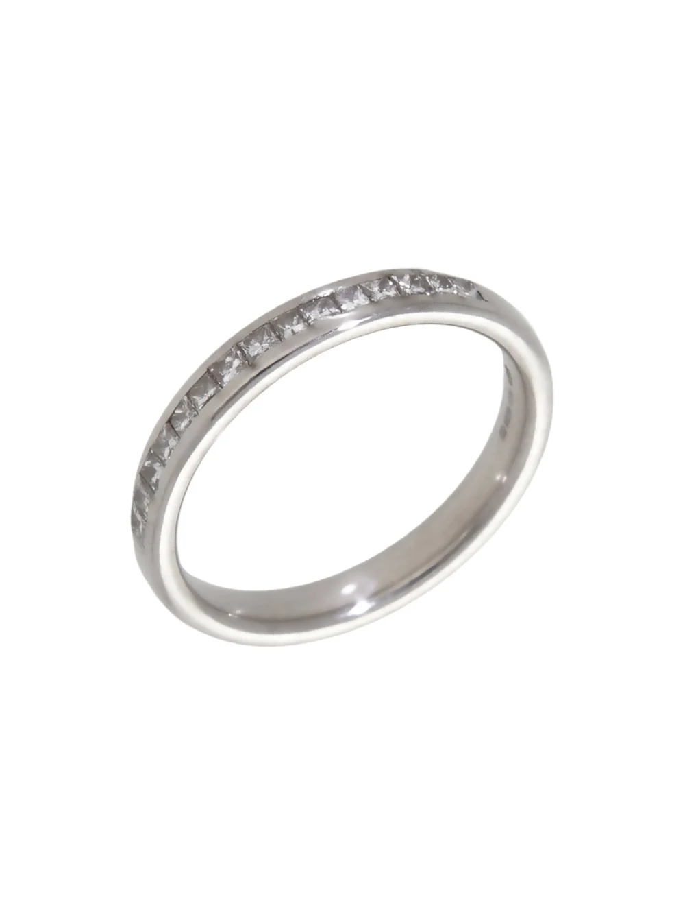 William May 18ct Gold 0.30ct Princess Cut Diamond Eternity Ring