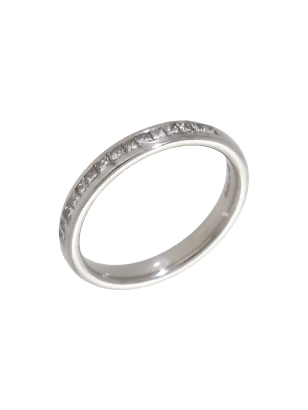 William May 18ct Gold 0.30ct Princess Cut Diamond Eternity Ring
