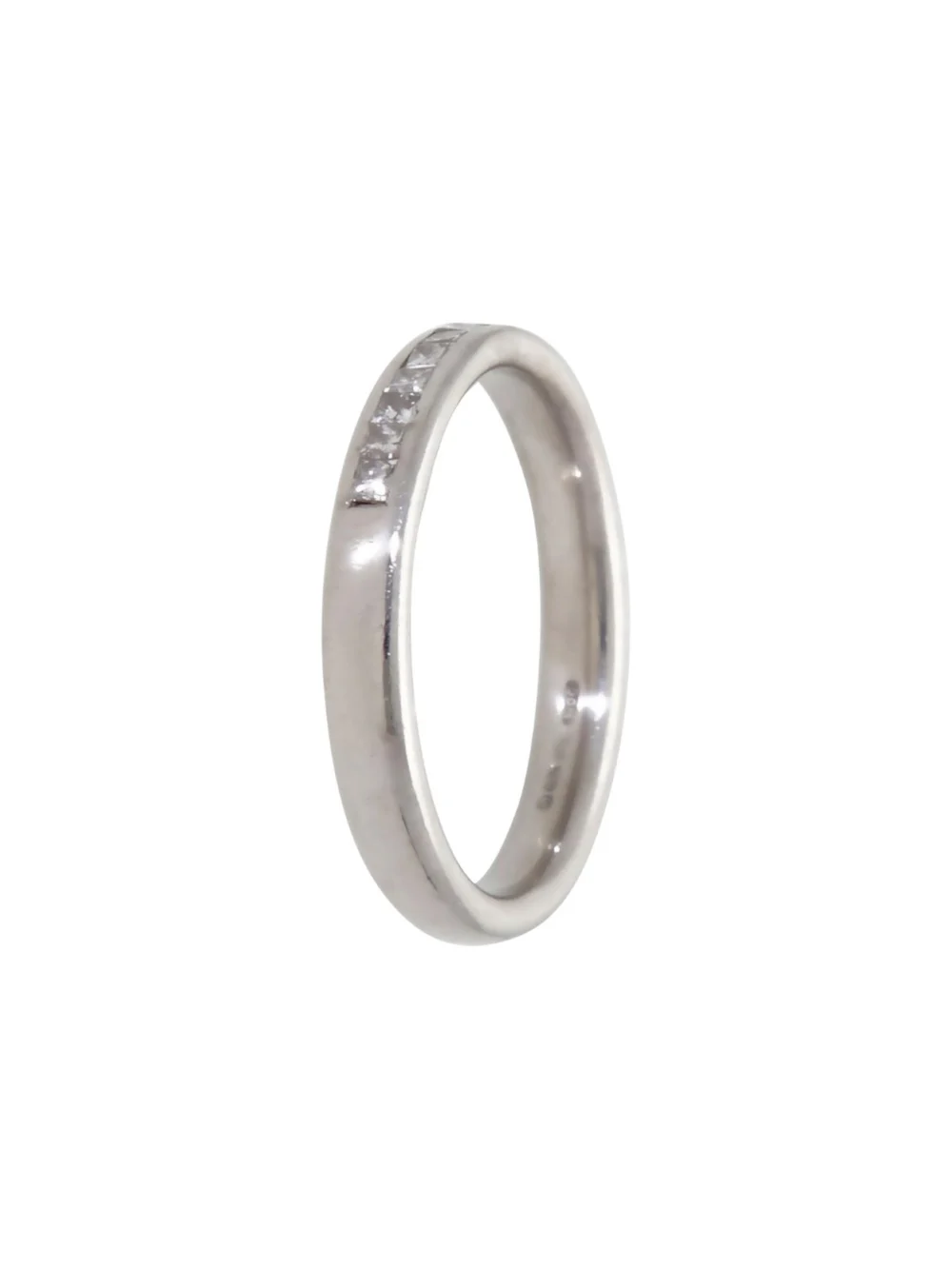 William May 18ct Gold 0.30ct Princess Cut Diamond Eternity Ring, view 2