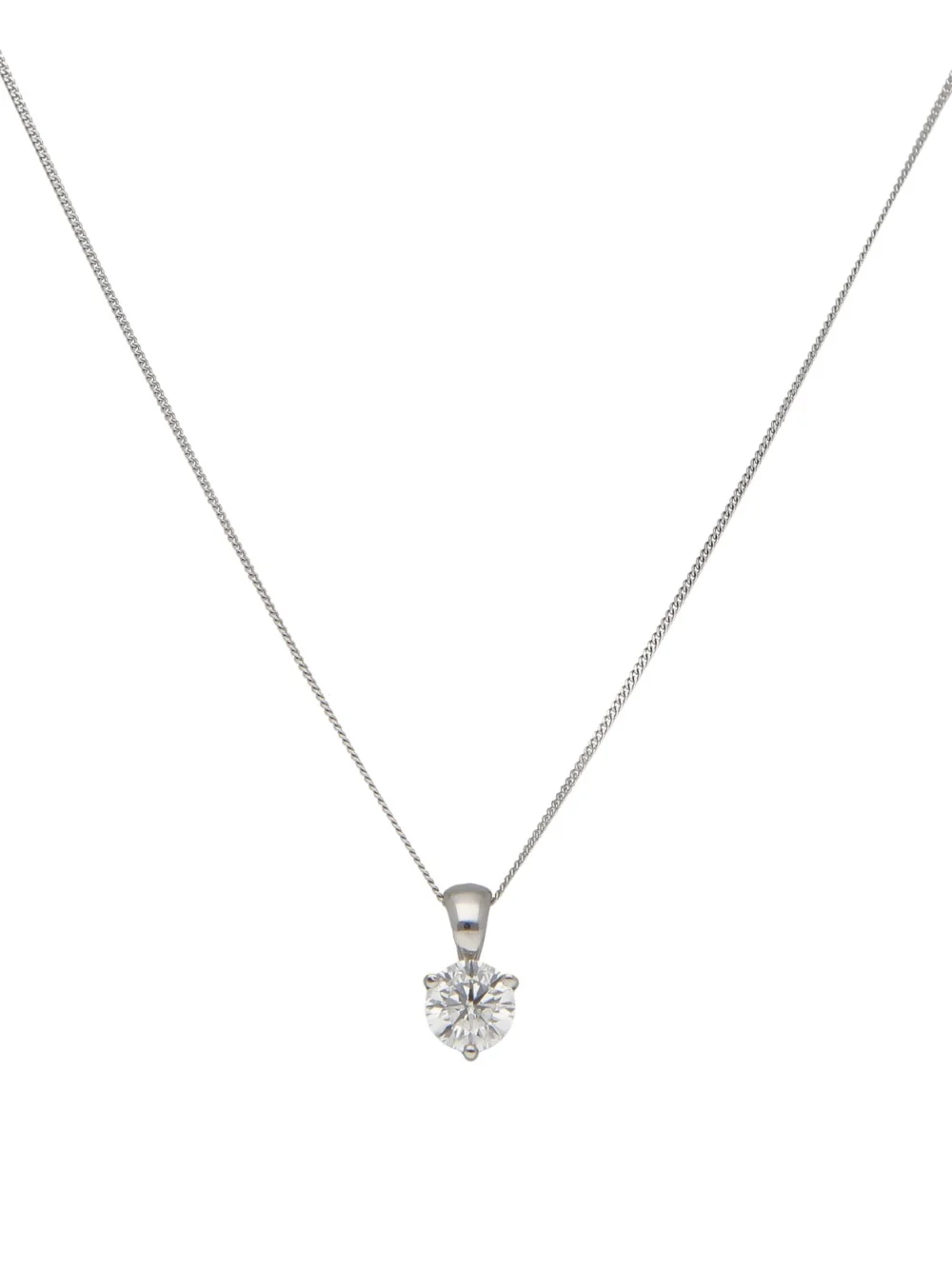 William May 18ct Gold 0.37ct Diamond Pendant & Chain Necklace