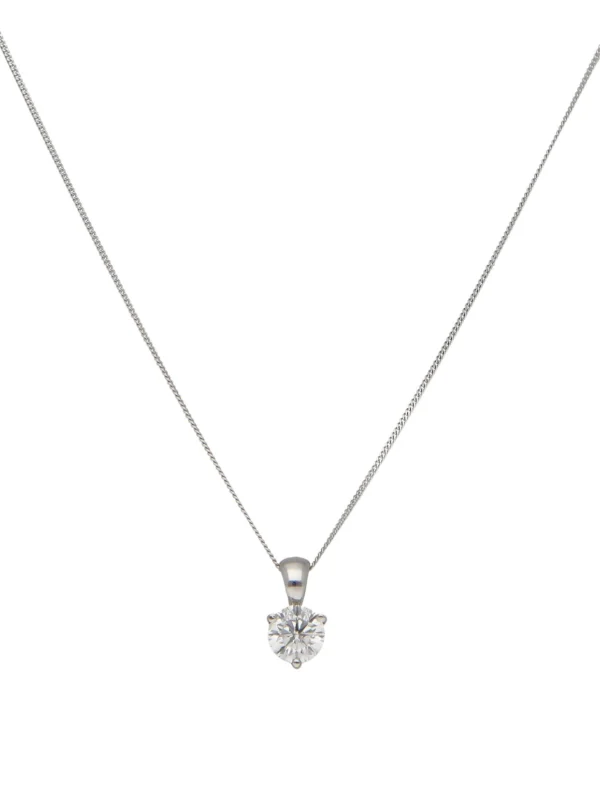 William May 18ct Gold 0.37ct Diamond Pendant & Chain Necklace