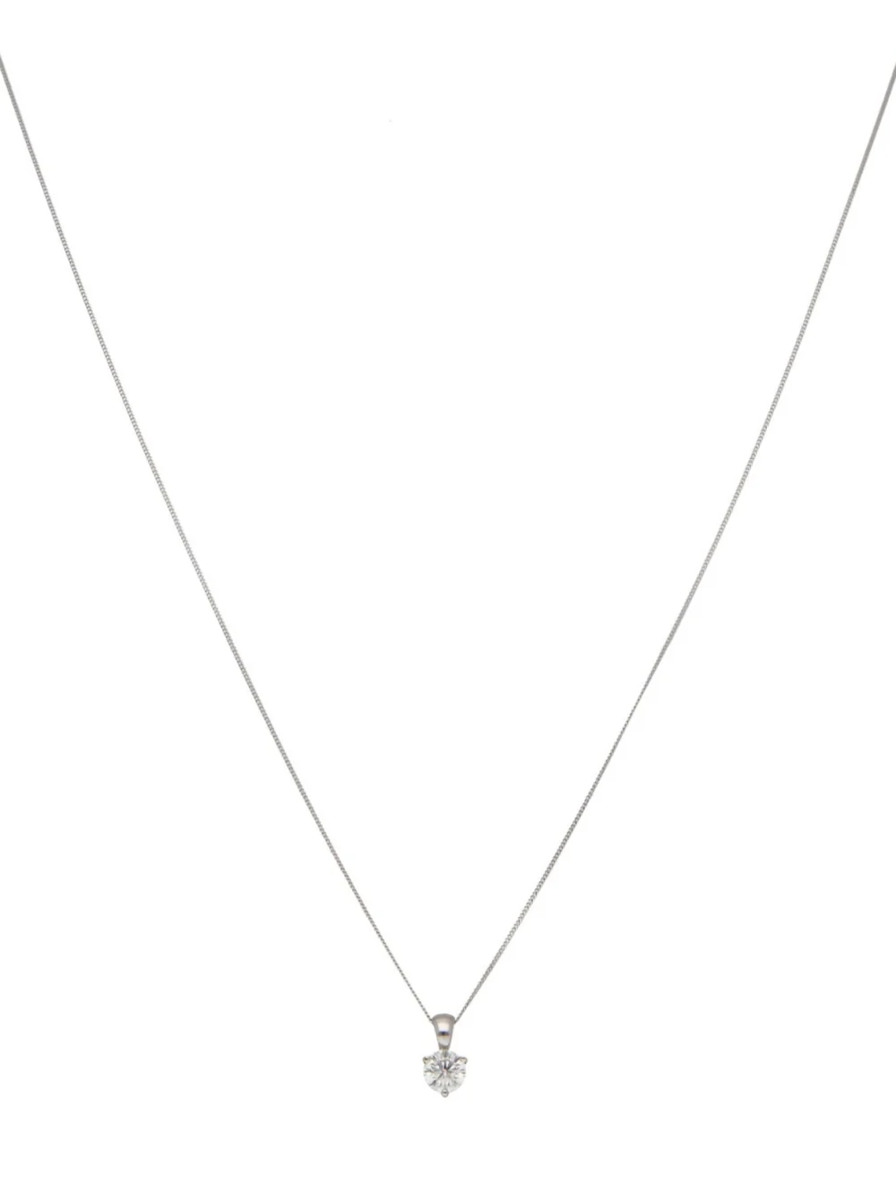 William May 18ct Gold 0.37ct Diamond Pendant & Chain Necklace, view 2