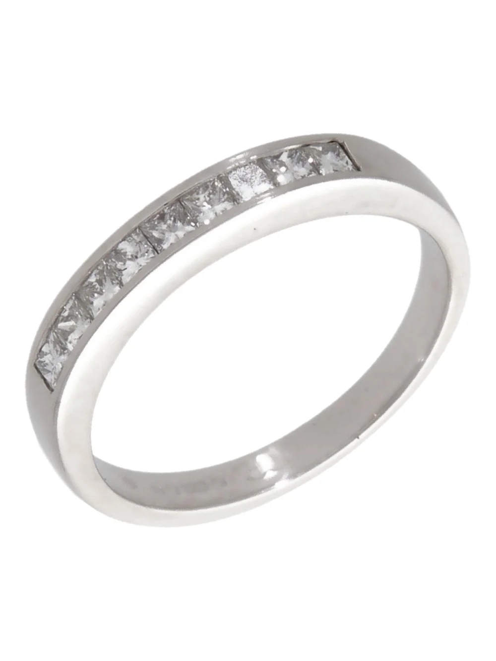 William May 18ct Gold 0.45ct Princess Cut Diamond Eternity Ring