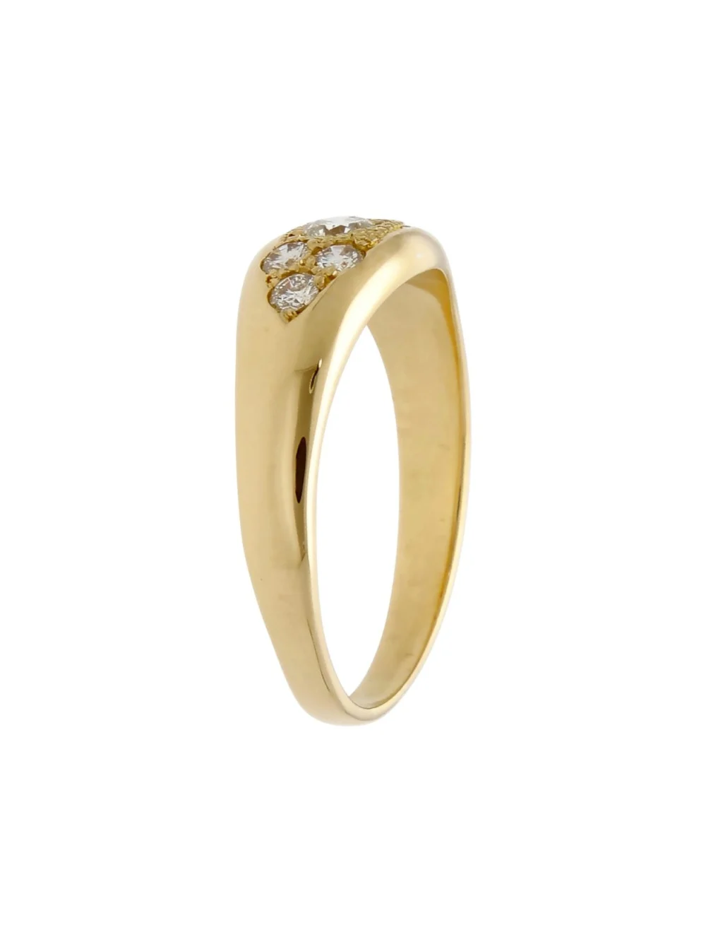 William May 18ct Gold 0.50ct Diamond Signet Style Dress Ring, view 2