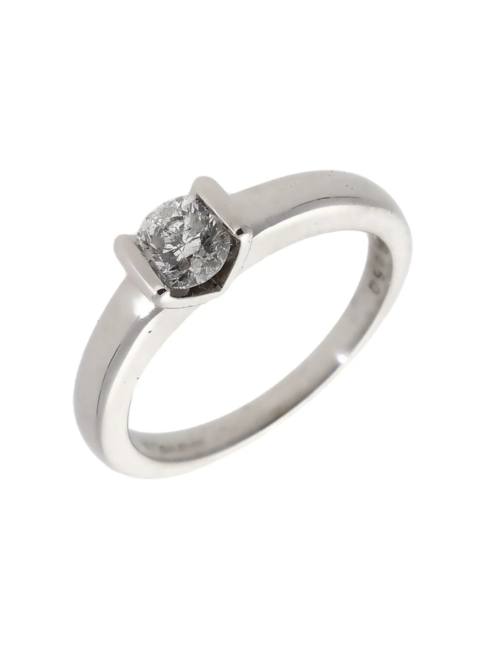 William May 18ct Gold 0.50ct Tension Set Diamond Solitaire Ring