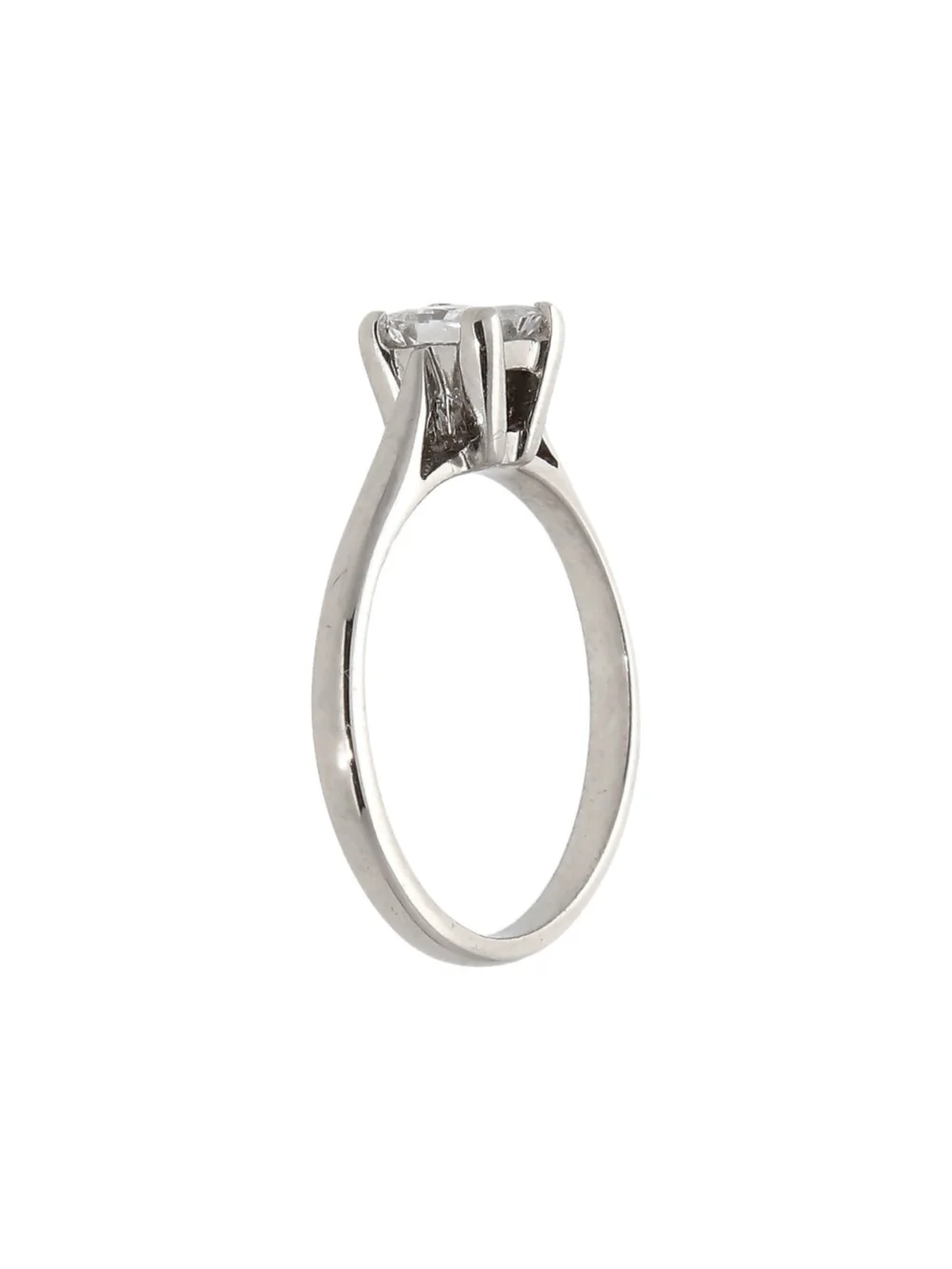 William May 18ct Gold 0.51ct Princess Cut Diamond Solitaire Ring, view 2