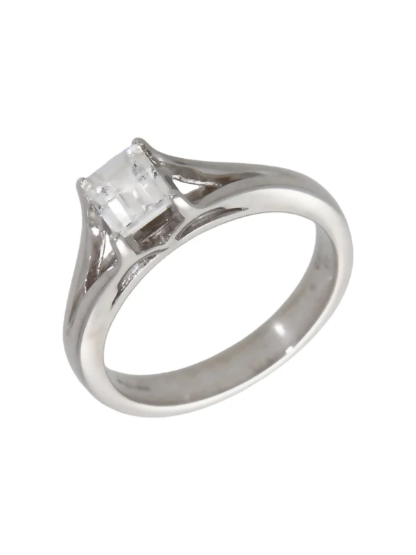 William May 18ct Gold 0.63ct Millenium Cut Diamond Solitaire Ring