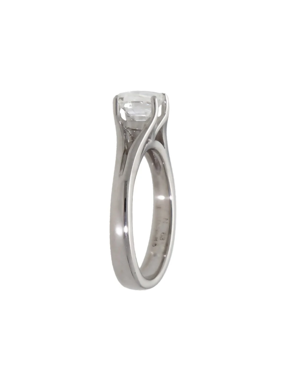 William May 18ct Gold 0.63ct Millenium Cut Diamond Solitaire Ring, view 2