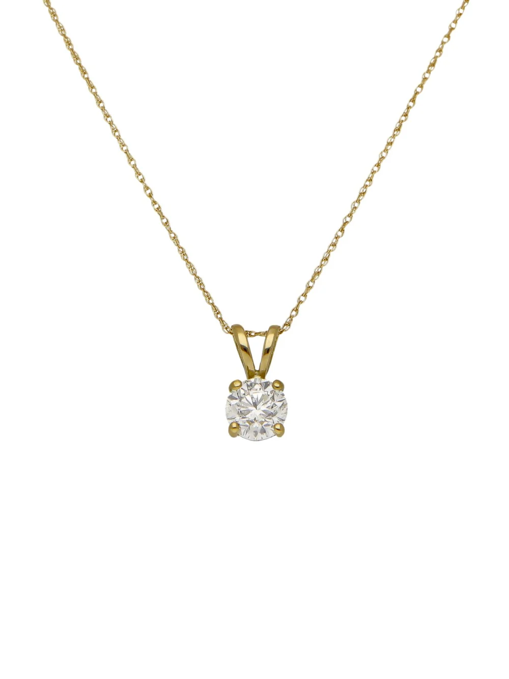 William May 18ct Gold 0.92ct Diamond Pendant & Chain Necklace