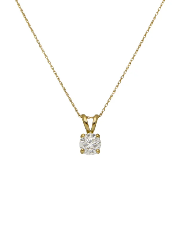 William May 18ct Gold 0.92ct Diamond Pendant & Chain Necklace
