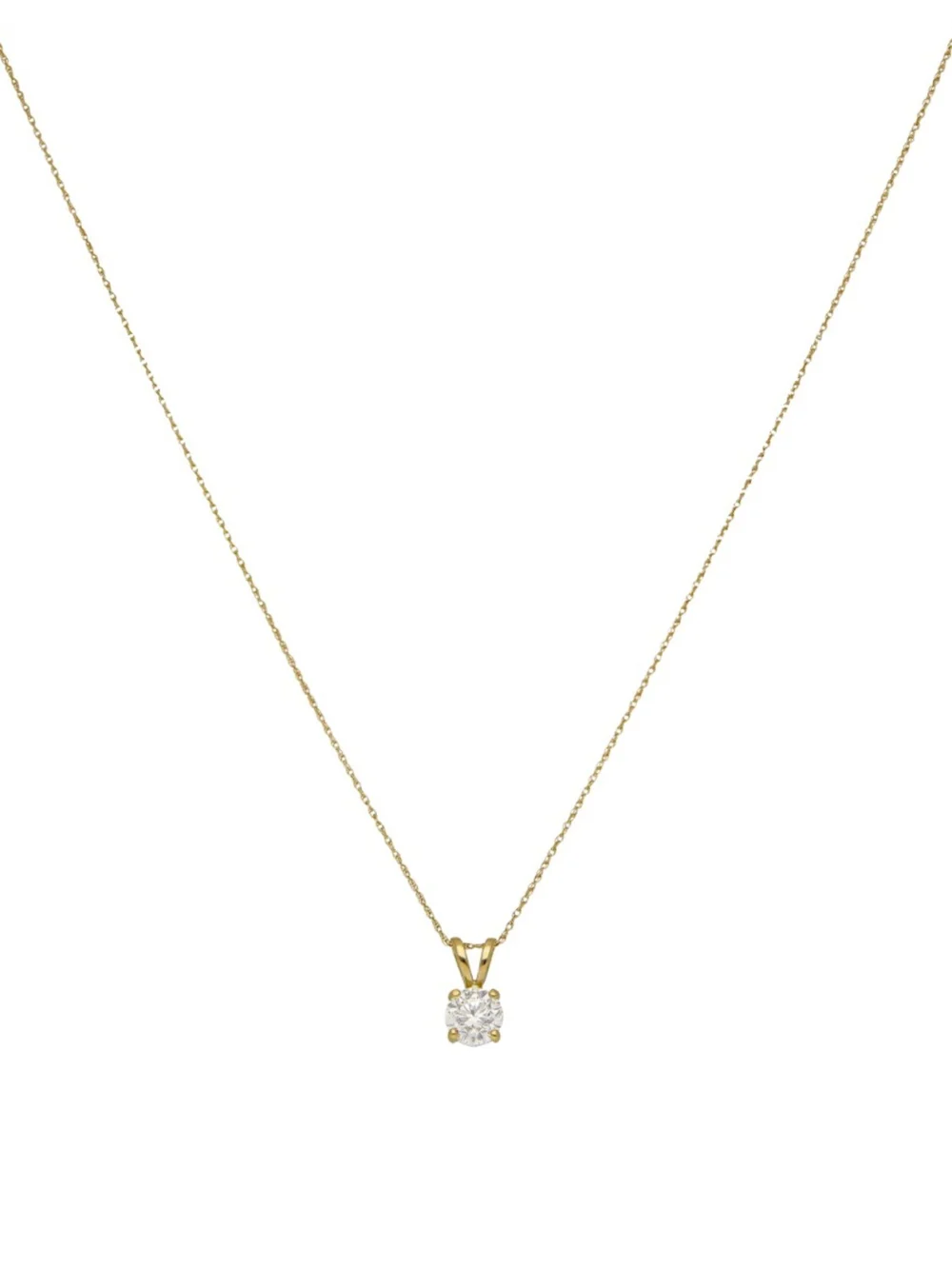 William May 18ct Gold 0.92ct Diamond Pendant & Chain Necklace, view 3