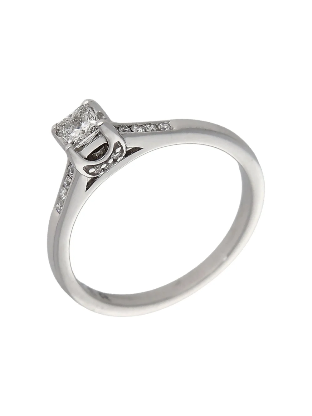 William May 18ct Gold Princess Cut Diamond Forever Ring