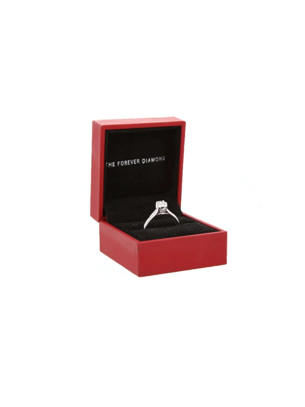 William May 18ct Gold Princess Cut Diamond Forever Ring, view 4