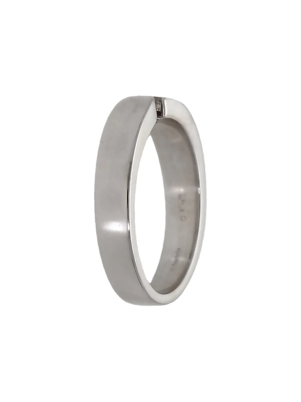 William May 18ct White Gold 0.15ct Diamond Set Split Band Ring, view 2