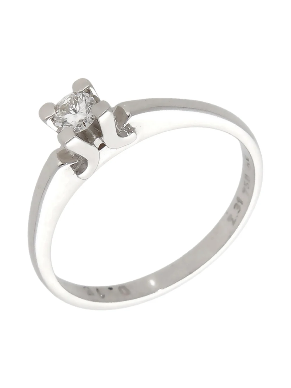 William May 18ct White Gold 0.15ct Diamond Solitaire Ring