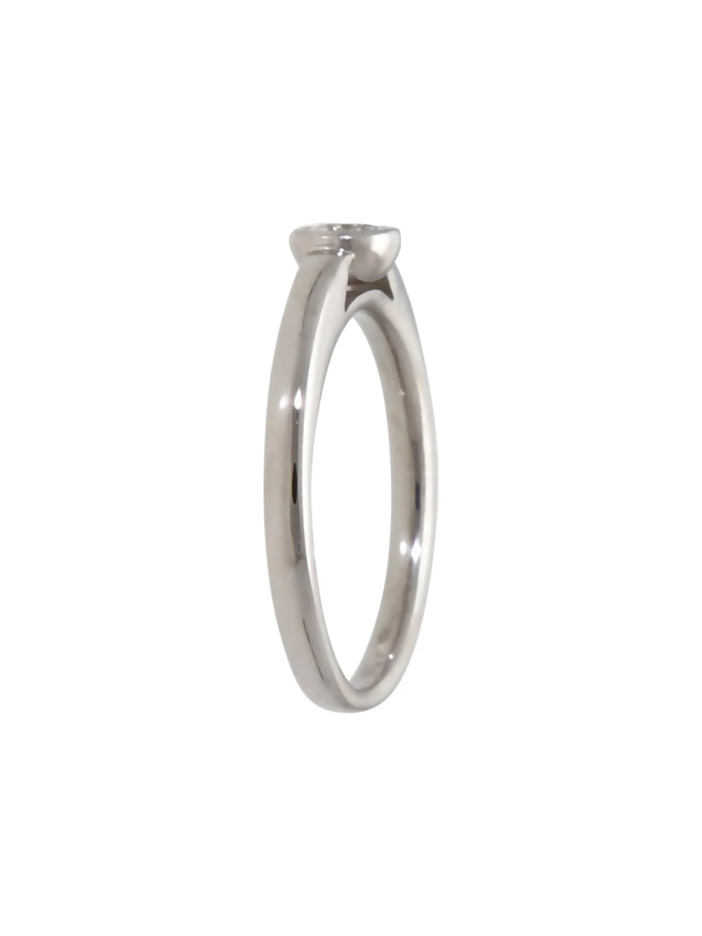 William May 18ct White Gold 0.20ct Diamond Solitaire Ring, view 2