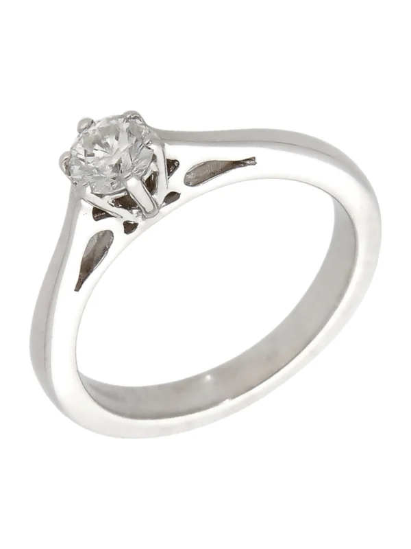 William May 18ct White Gold 0.30ct Diamond Solitaire Ring