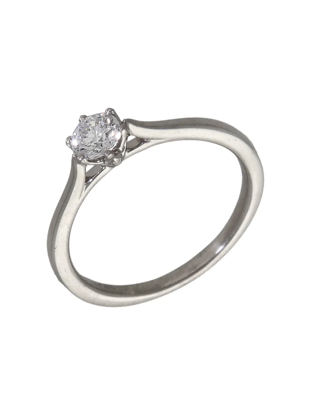 William May 18ct White Gold 0.33ct Diamond Solitaire Ring