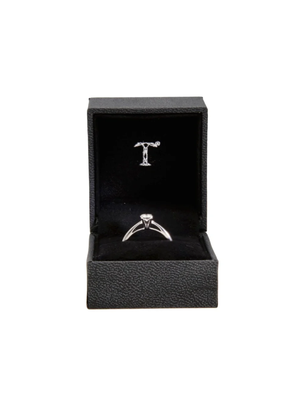 William May 18ct White Gold 0.36ct Diamond Solitaire Ring, view 3