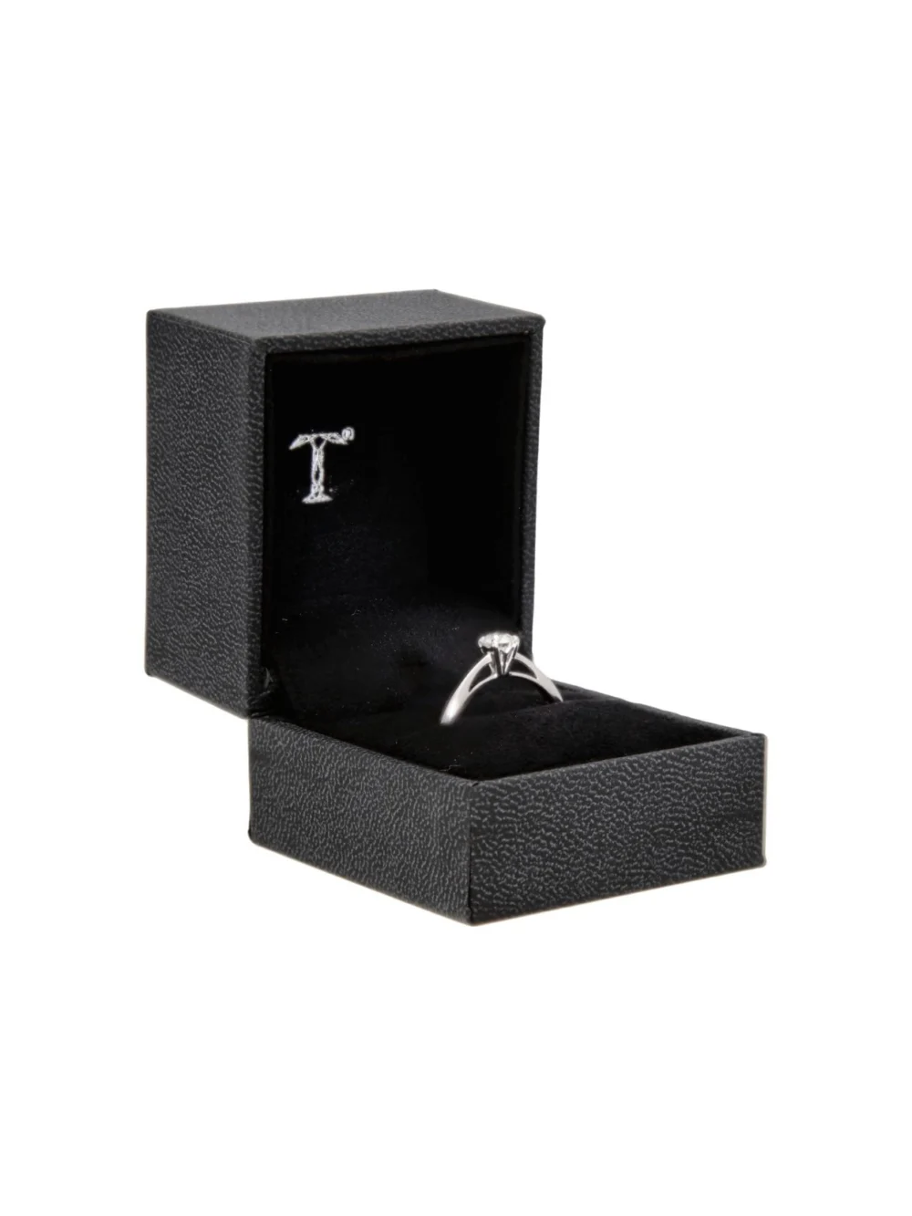 William May 18ct White Gold 0.36ct Diamond Solitaire Ring, view 4