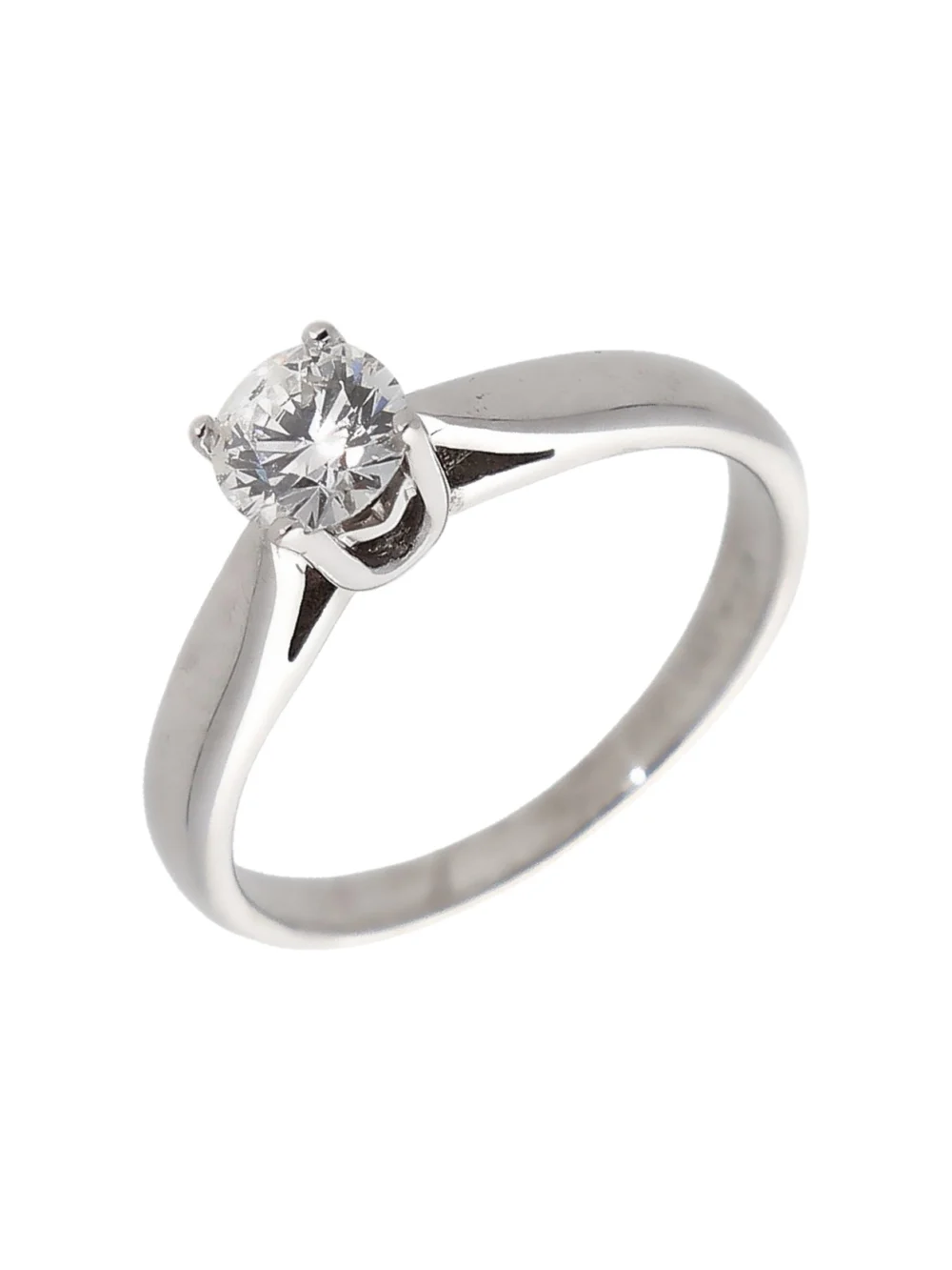 William May 18ct White Gold 0.38 Carat Diamond Solitaire Ring