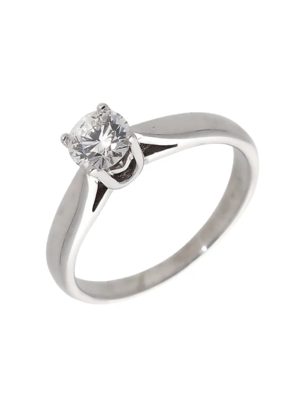 William May 18ct White Gold 0.38 Carat Diamond Solitaire Ring