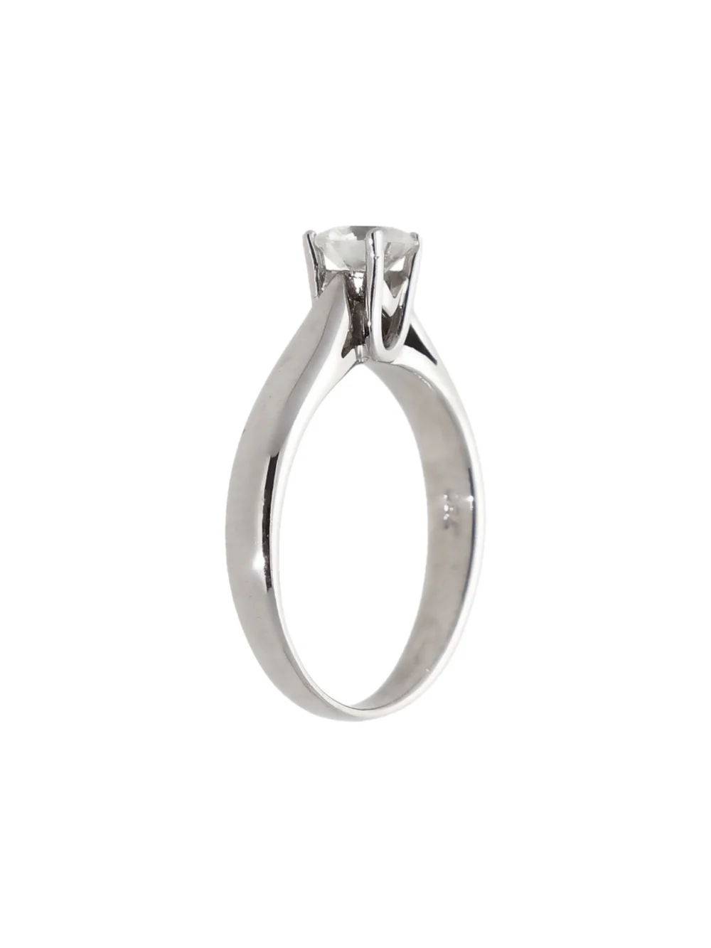William May 18ct White Gold 0.38 Carat Diamond Solitaire Ring, view 2