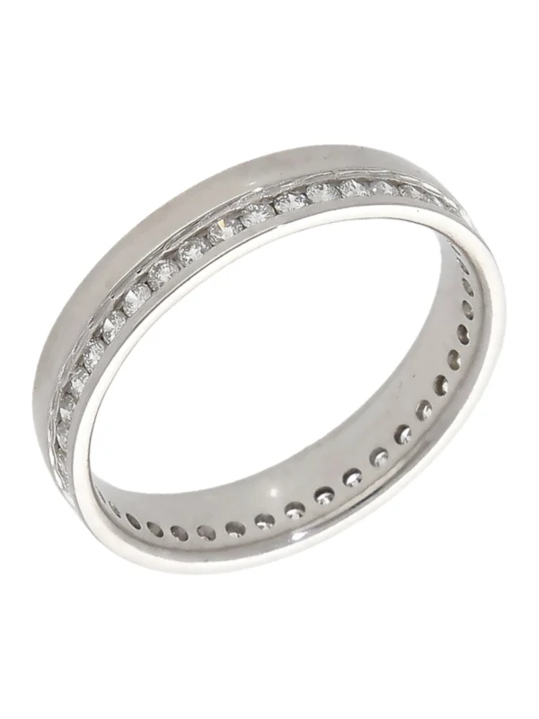 William May 18ct White Gold 0.40ct Diamond Set Wedding Band Ring
