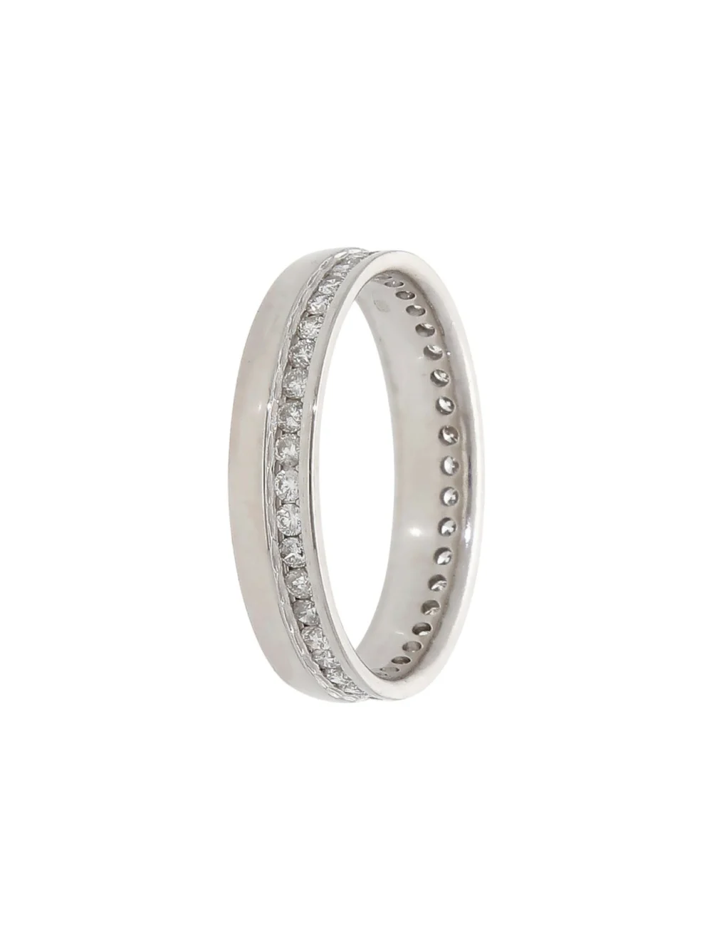 William May 18ct White Gold 0.40ct Diamond Set Wedding Band Ring, view 2