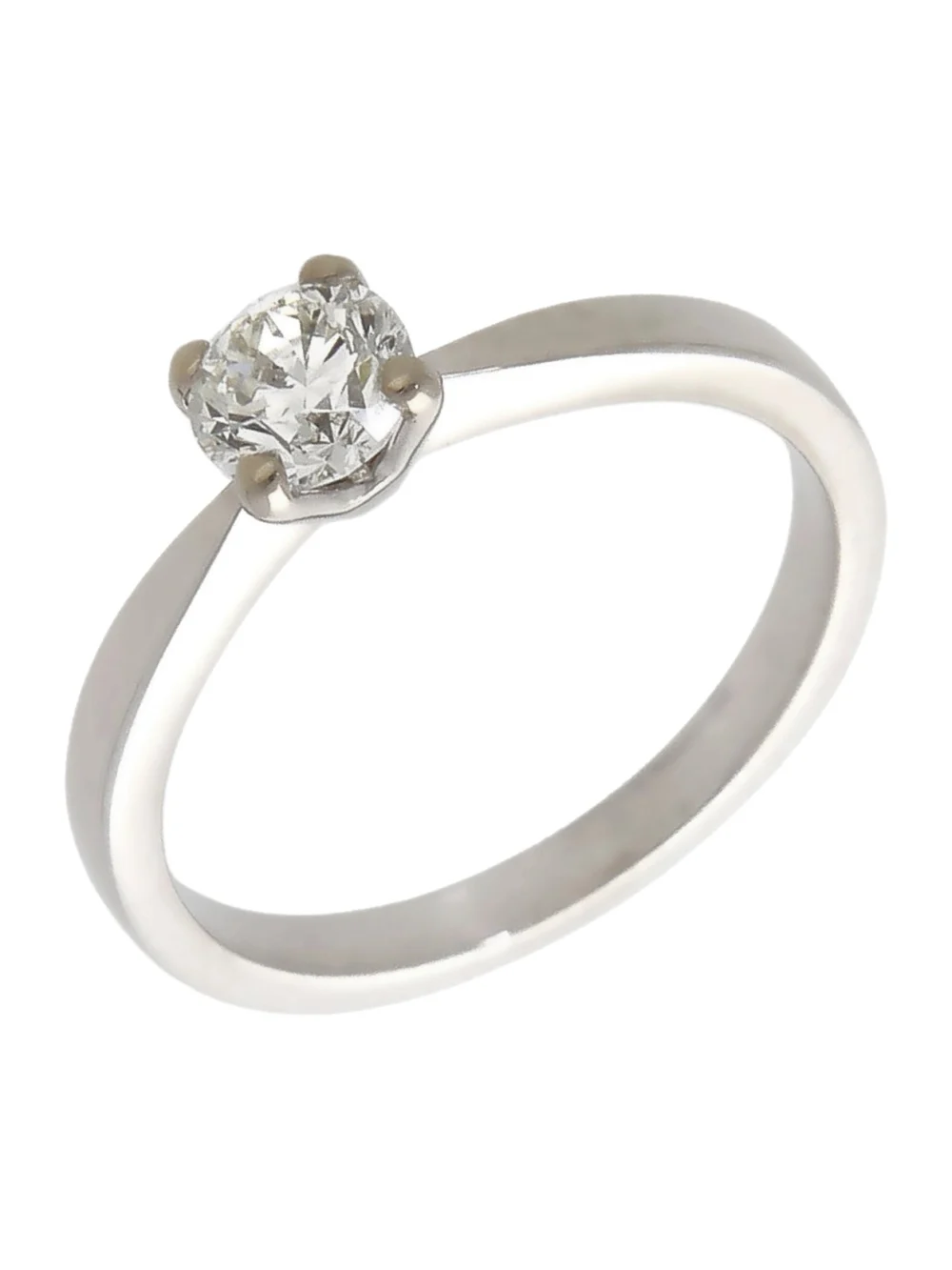 William May 18ct White Gold 0.46ct Diamond Solitaire Ring