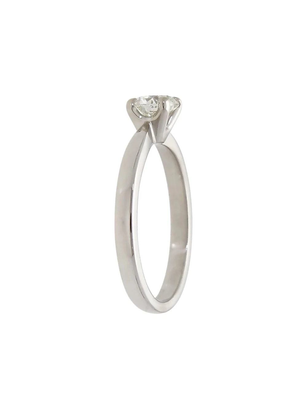 William May 18ct White Gold 0.46ct Diamond Solitaire Ring, view 2