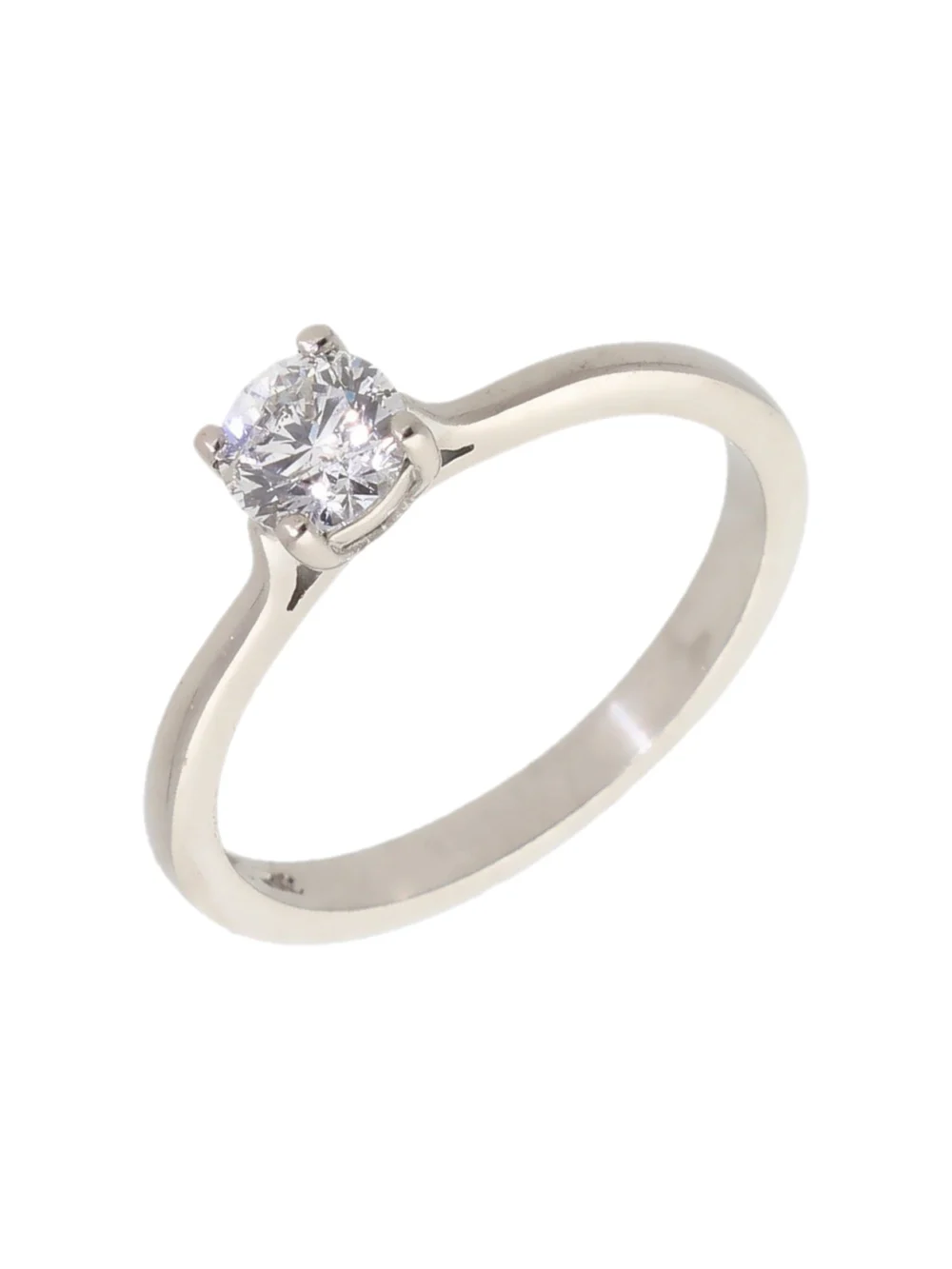 William May 18ct White Gold 0.48 Carat Diamond Solitaire Ring