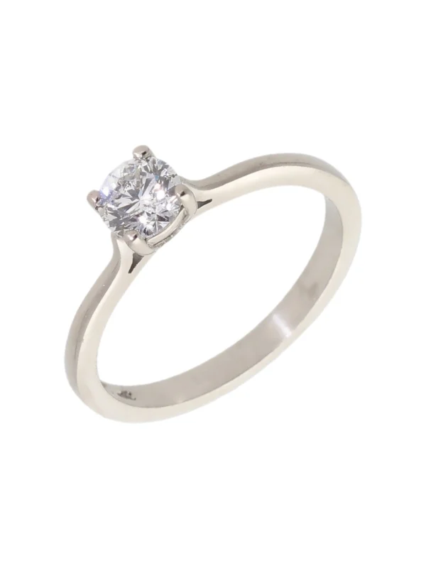 William May 18ct White Gold 0.48 Carat Diamond Solitaire Ring