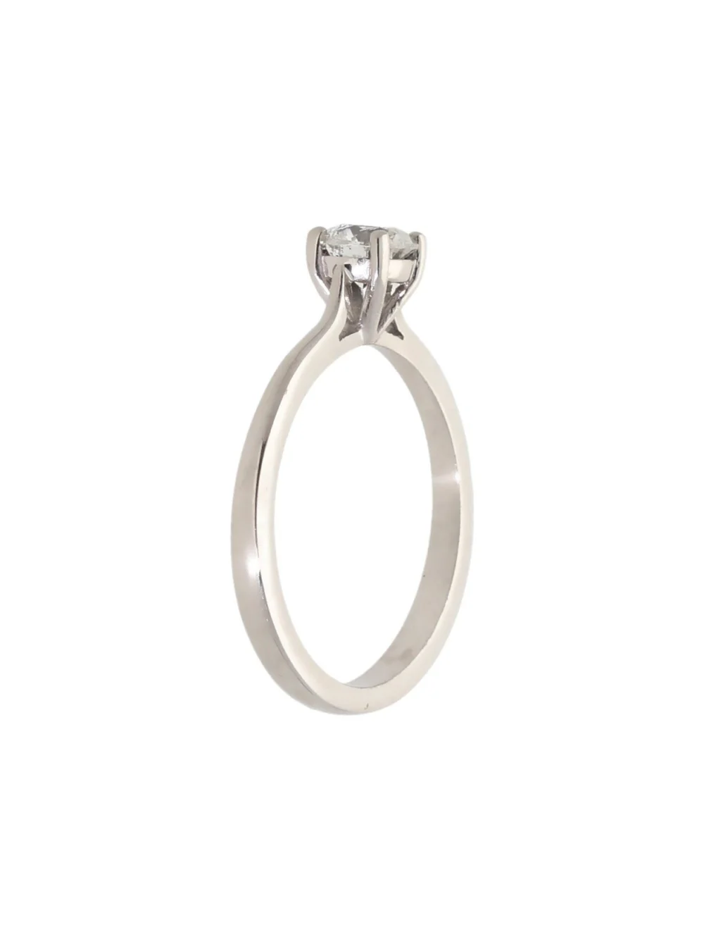 William May 18ct White Gold 0.48 Carat Diamond Solitaire Ring, view 2