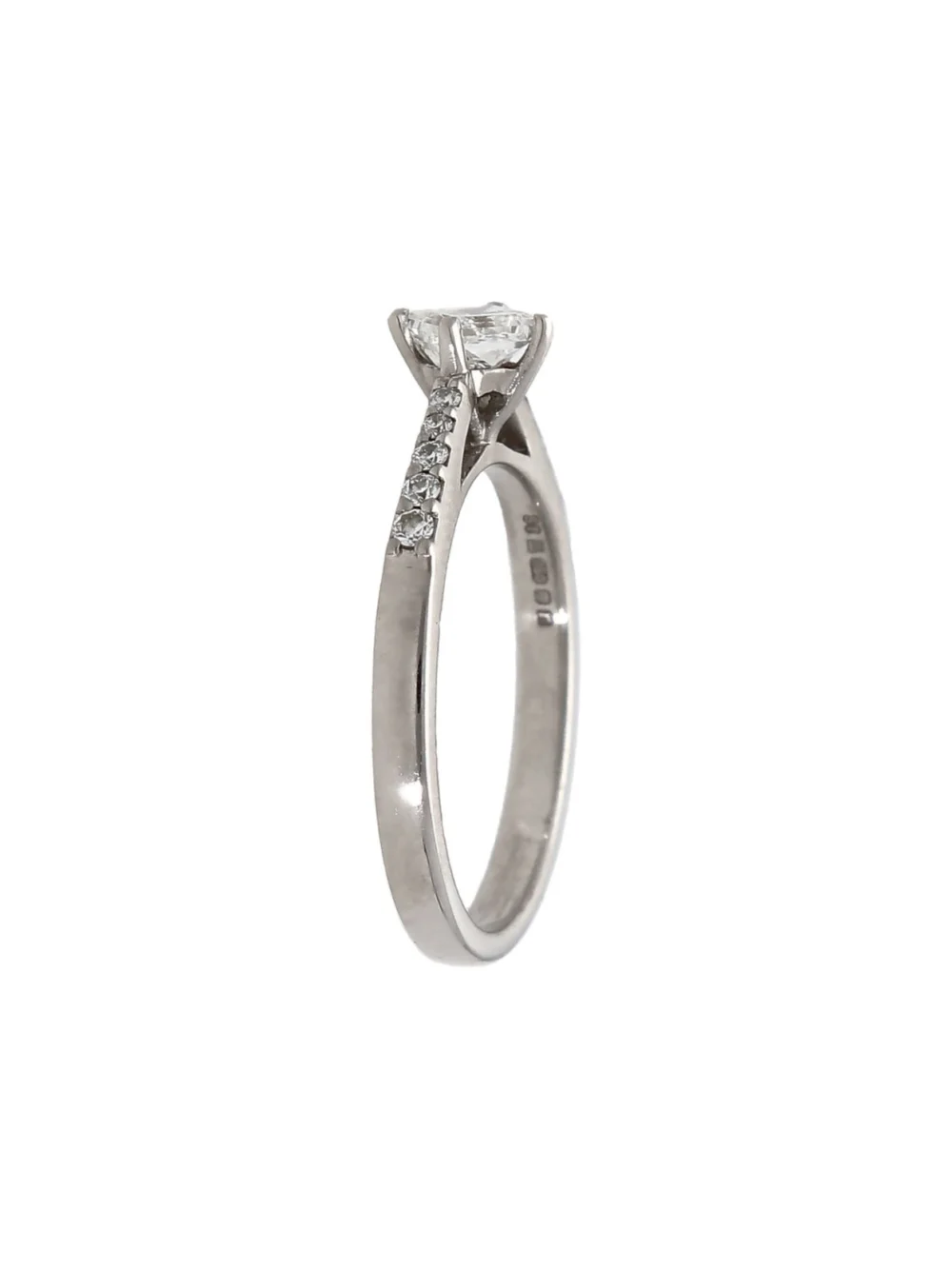 William May 18ct White Gold 0.50ct Princess Cut Diamond Ring, view 3