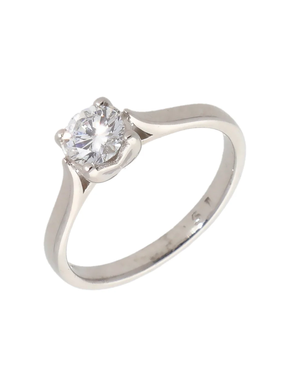 William May 18ct White Gold 0.51 Carat Diamond Solitaire Ring
