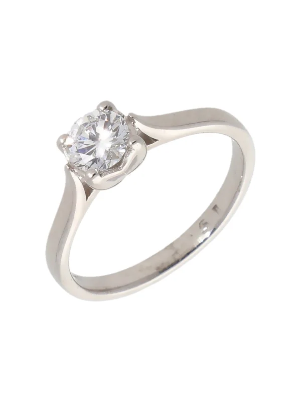 William May 18ct White Gold 0.51 Carat Diamond Solitaire Ring
