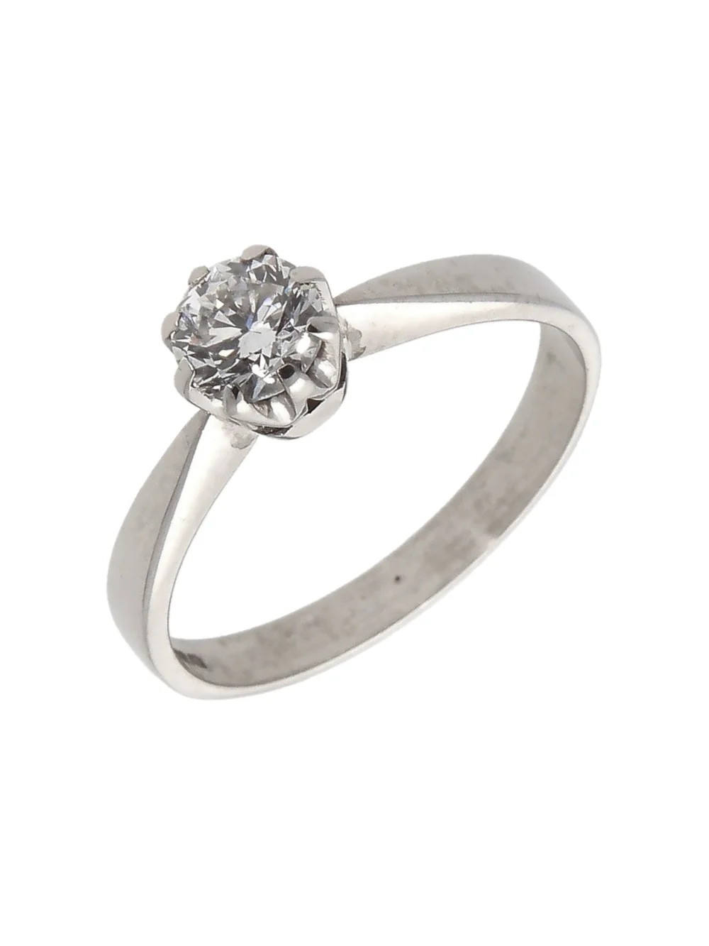 William May 18ct White Gold 0.55 Carat Diamond Solitaire Ring