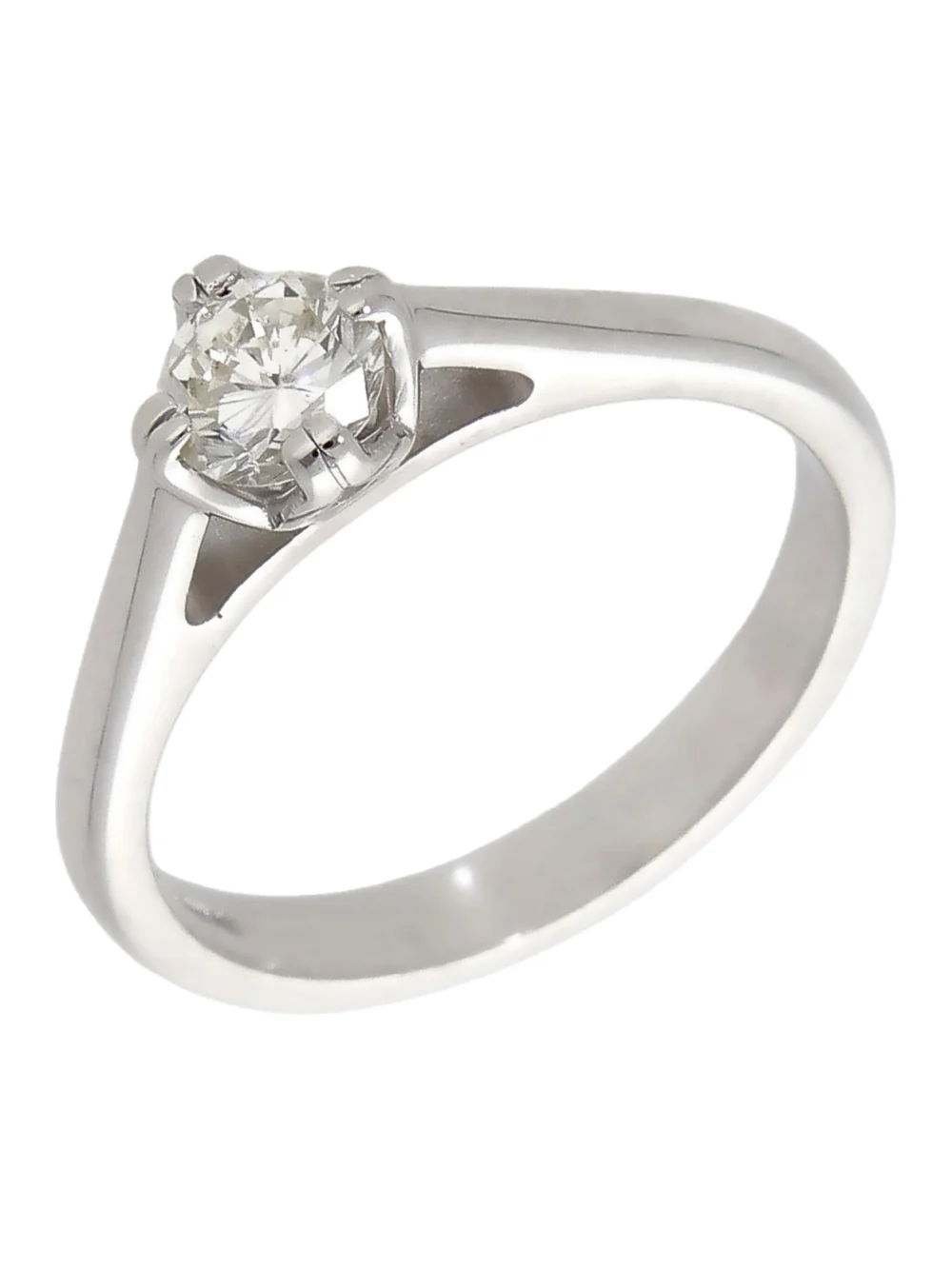 William May 18ct White Gold 0.55ct Diamond Solitaire Ring