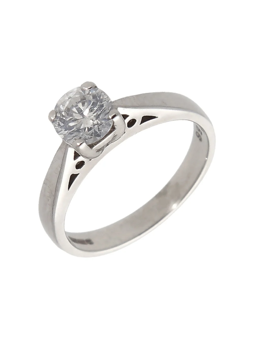 William May 18ct White Gold 0.56 Carat Diamond Solitaire Ring