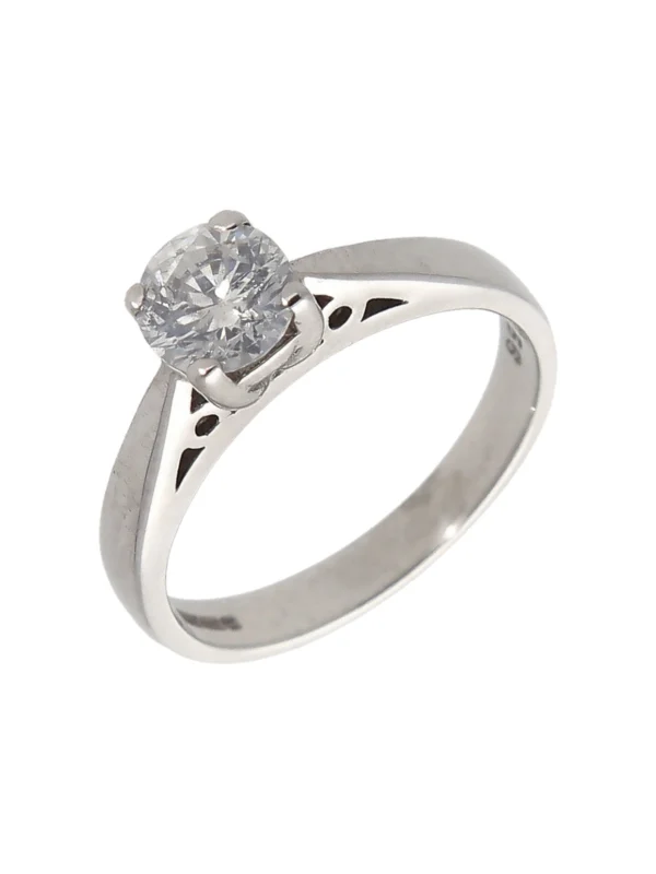 William May 18ct White Gold 0.56 Carat Diamond Solitaire Ring