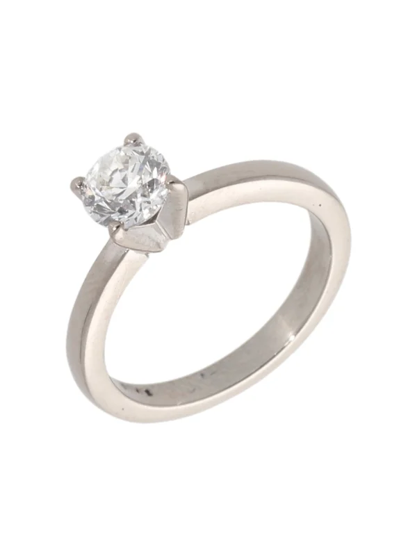 William May 18ct White Gold 0.60 Carat Diamond Solitaire Ring