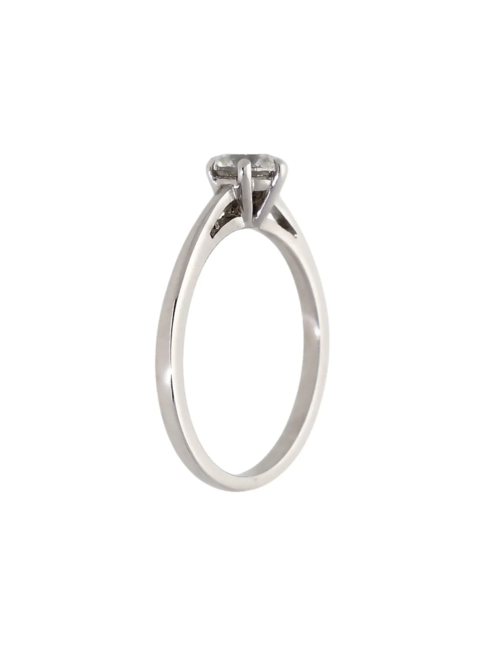 William May 18ct White Gold 0.66 Carat Diamond Solitaire Ring, view 2