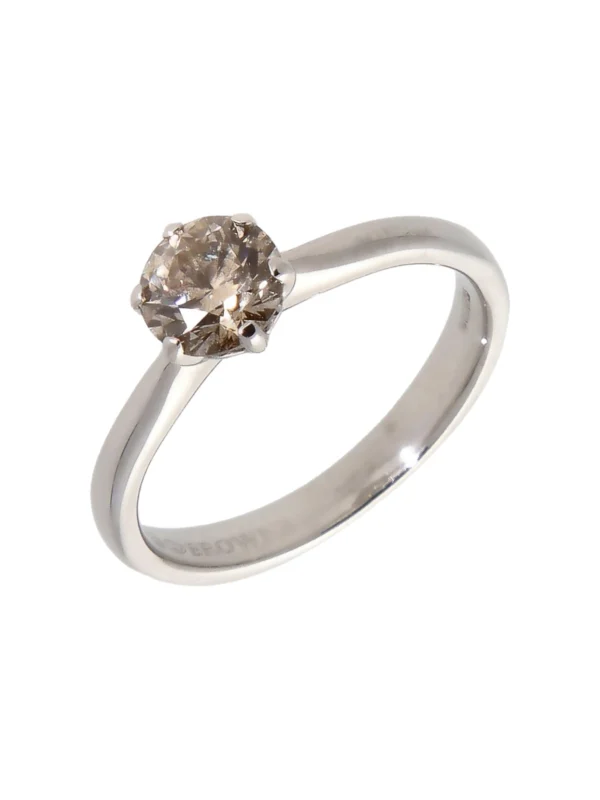 William May 18ct White Gold 0.67 Carat Diamond Solitaire Ring