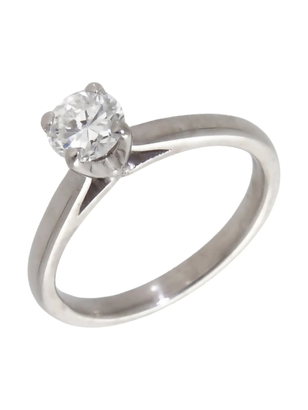 William May 18ct White Gold 0.67ct Diamond Solitaire Ring
