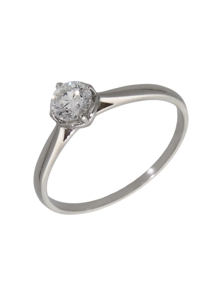 William May 18ct White Gold 0.71ct Gia Diamond Solitaire Ring