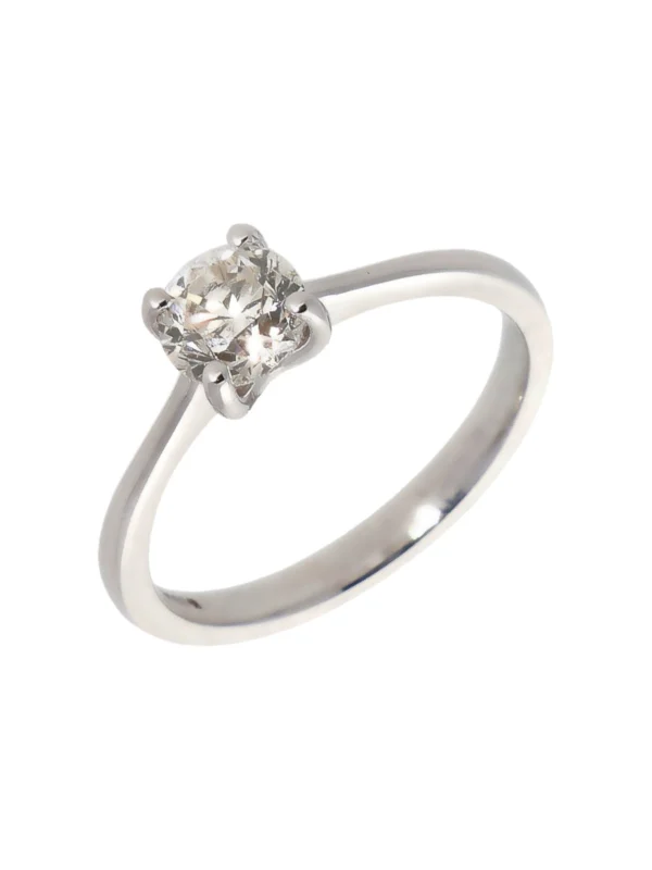 William May 18ct White Gold 0.75 Carat Diamond Solitaire Ring