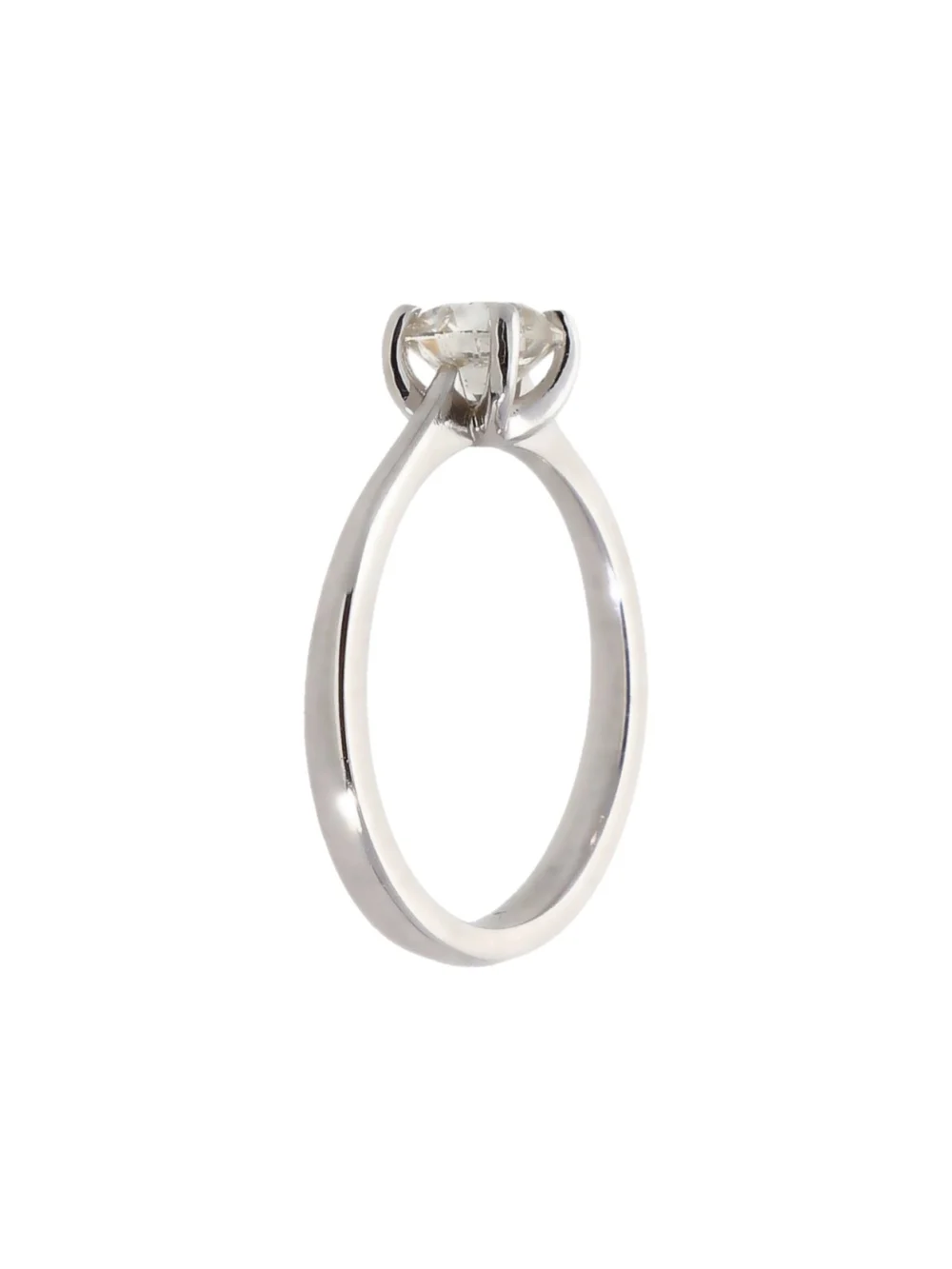 William May 18ct White Gold 0.75 Carat Diamond Solitaire Ring, view 2