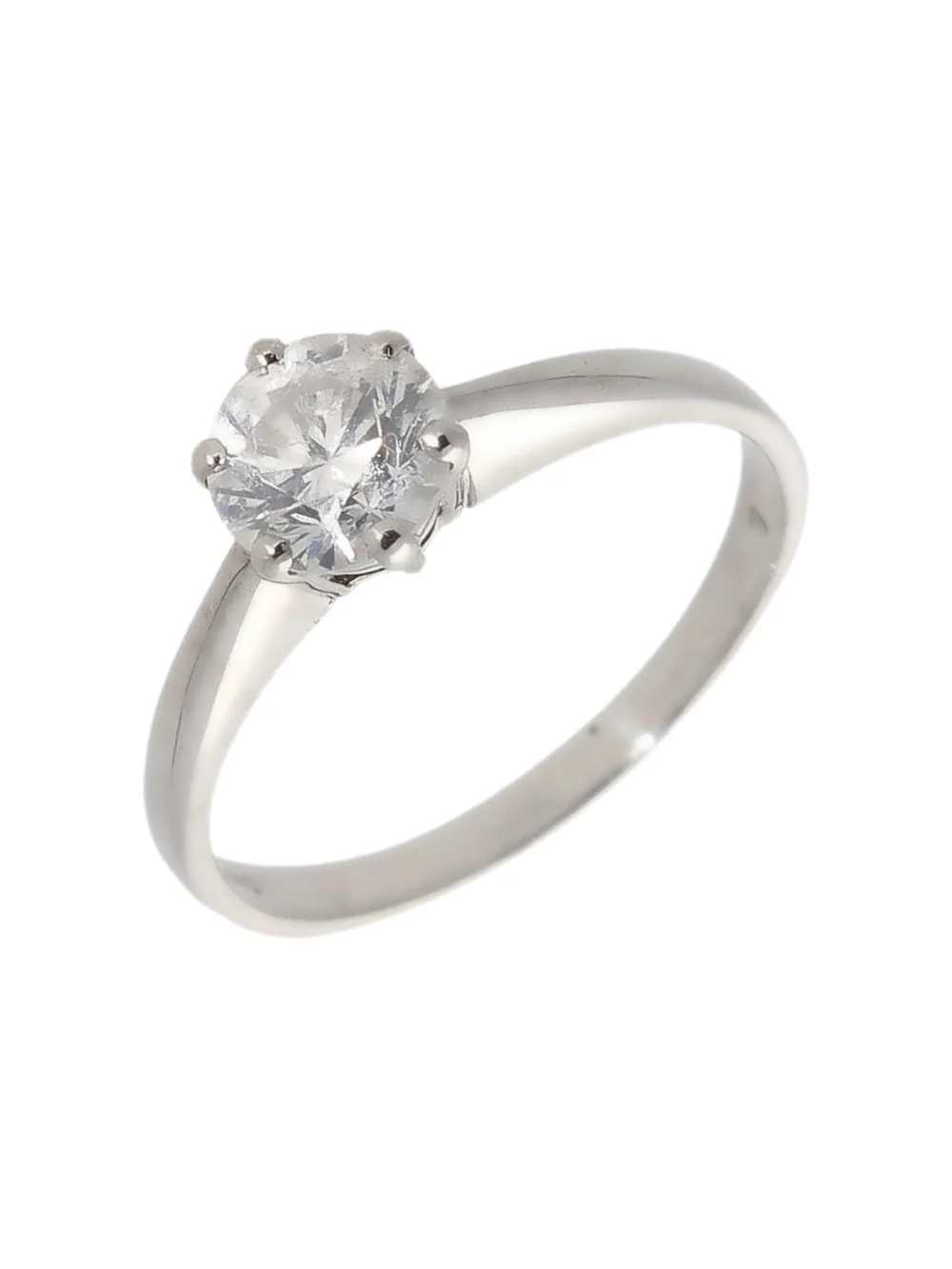 William May 18ct White Gold 0.81 Carat Diamond Solitaire Ring
